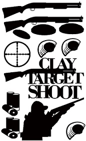 Clay target , skeet shoot,shotgun, 110 x 180mm Min buy 3